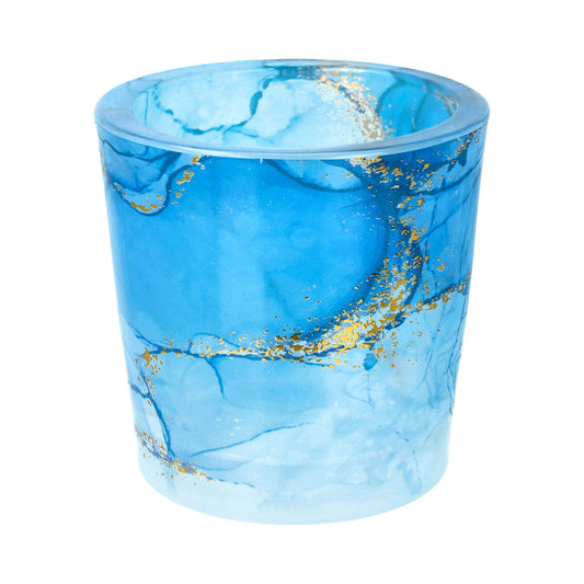 Velino Candle Jar Large Watercolour Blue - 1 of