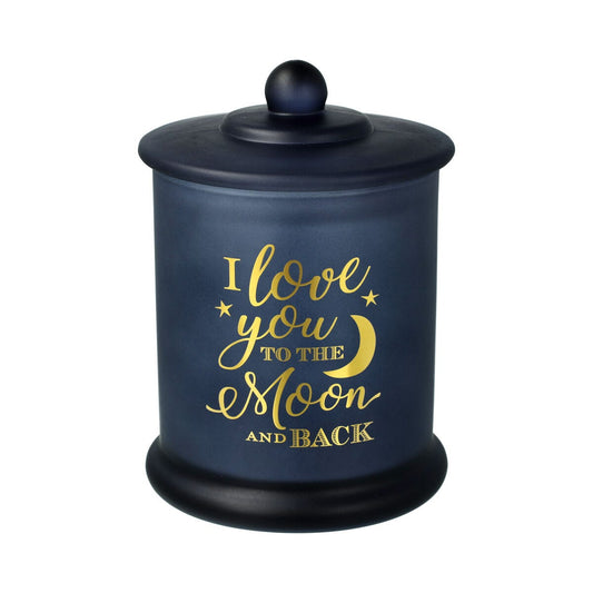 Danube Candle Jar - Navy - Gold Foil "Moon" - XL - 1 of
