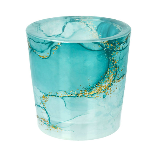 Velino Candle Jar Large Watercolour Teal - 1 of