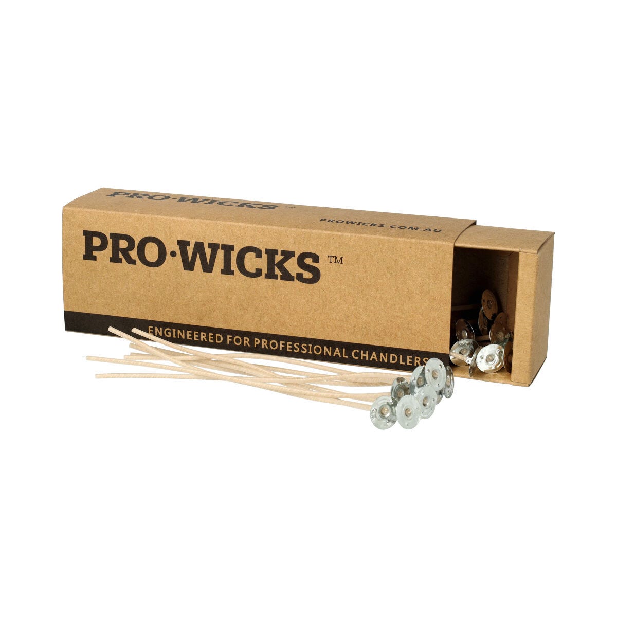 HTP-93 Candle Wicks - 6 Inch Length, Pack Of 100 Pre-Tabbed Wicks For Candle Making, Works With Paraffin, Soy, Gel Wax