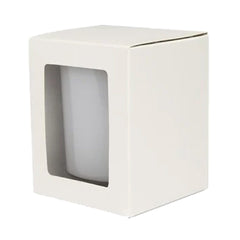 Candle Box - Window - White - Medium