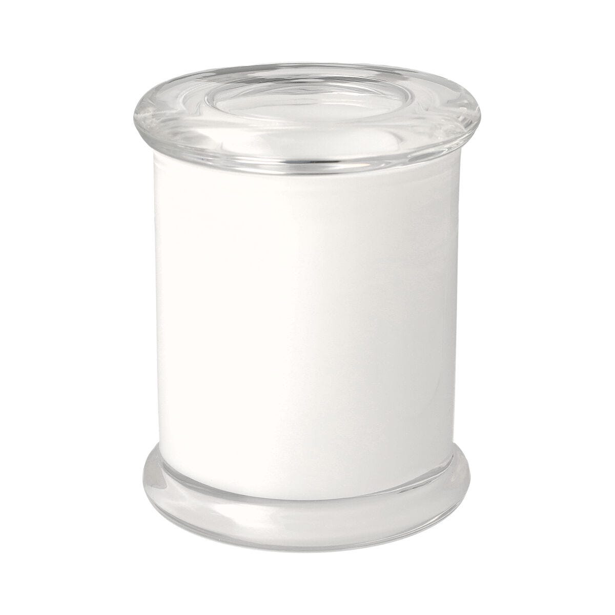 Danube Candle Jar - Flat Lid - Opaque White (inside) - Large - 12