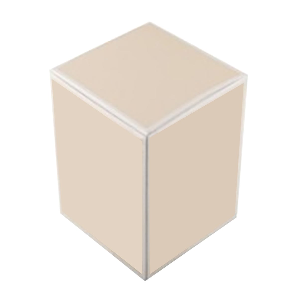 Danube Candle Box - No Window - Beige - Small