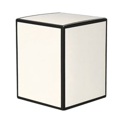 Oxford Candle Box - Medium - No Window - White w Black Edge - 12 of