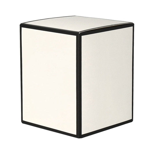 Small Candle Box No Window (White with Black Edge) - 12 of