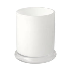 Danube Candle Jar - No Lid - Opaque White (inside) - Small - 12