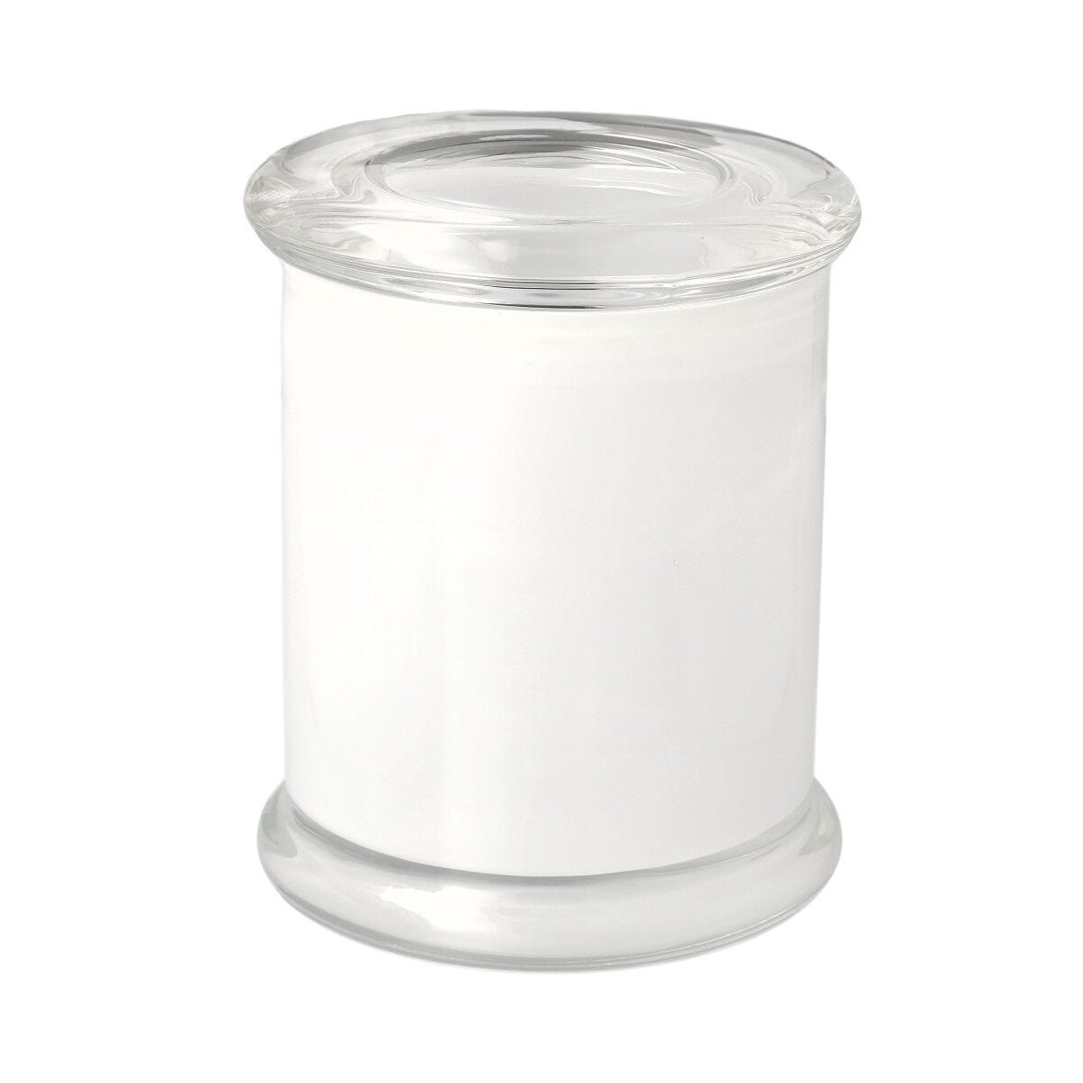 Danube Candle Jar - Flat Lid - Transparent White (inside) - Large - 12