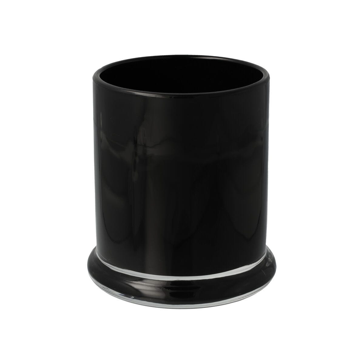 Danube Candle Jar - No Lid - Opaque Black (inside) - Medium - 12