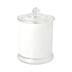Danube Candle Jar - Knob Lid - Transparent White (inside) - Large - 12