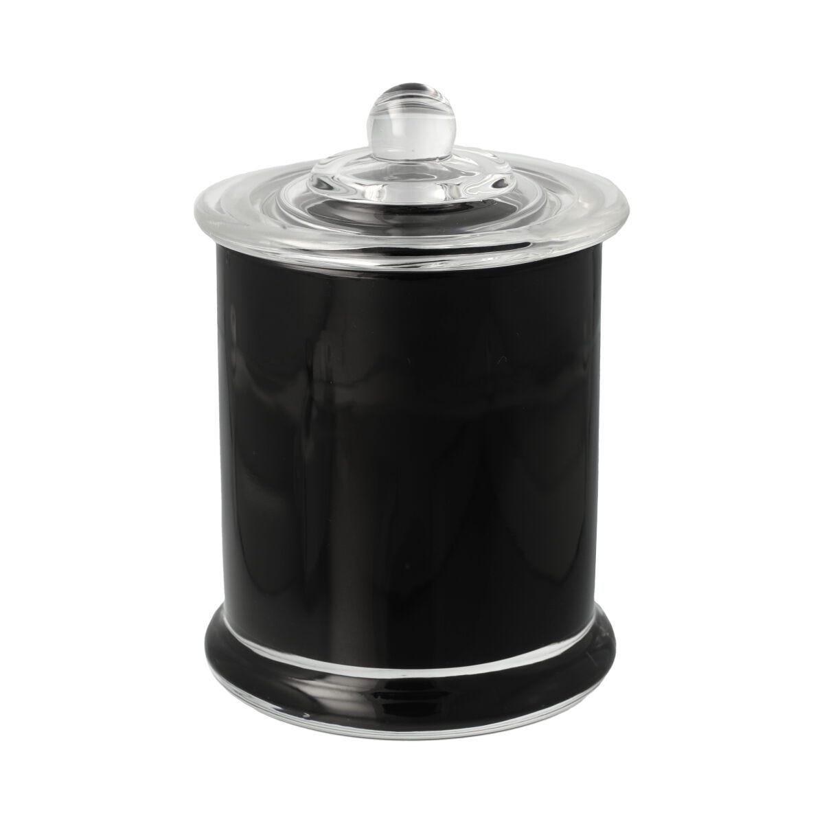 Danube Glassware - Knob Lid - Transparent Black (inside) - Small - 12