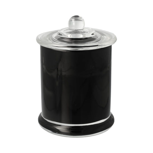 Danube Glassware - Knob Lid - Transparent Black (inside) - Large