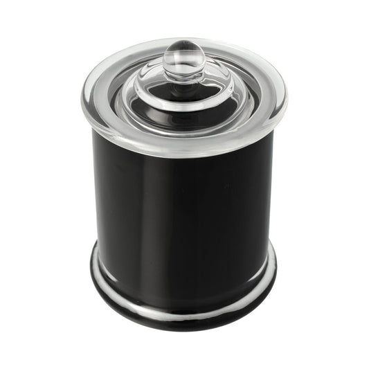 Danube Glassware - Knob Lid - Transparent Black (inside) - Large