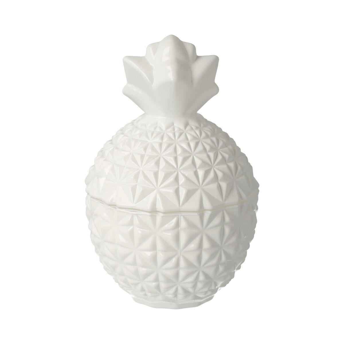 Pineapple Candle Jar - Gloss White - Large - 1