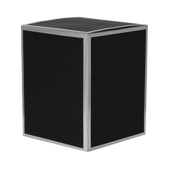 Oxford / Cambridge Candle Box - No Window - Black with Silver Edge - Small - 12