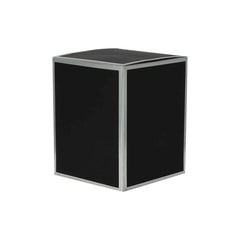 Danube Small Candle Box - No Window - Black with Silver Edge - 12 of