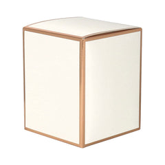 Oxford / Cambridge Candle Box - No Window - White with Rose Gold Edge - XXL - 12