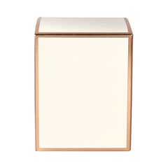 Candle Box - No Window - White with Rose Gold Edge - Medium - 12