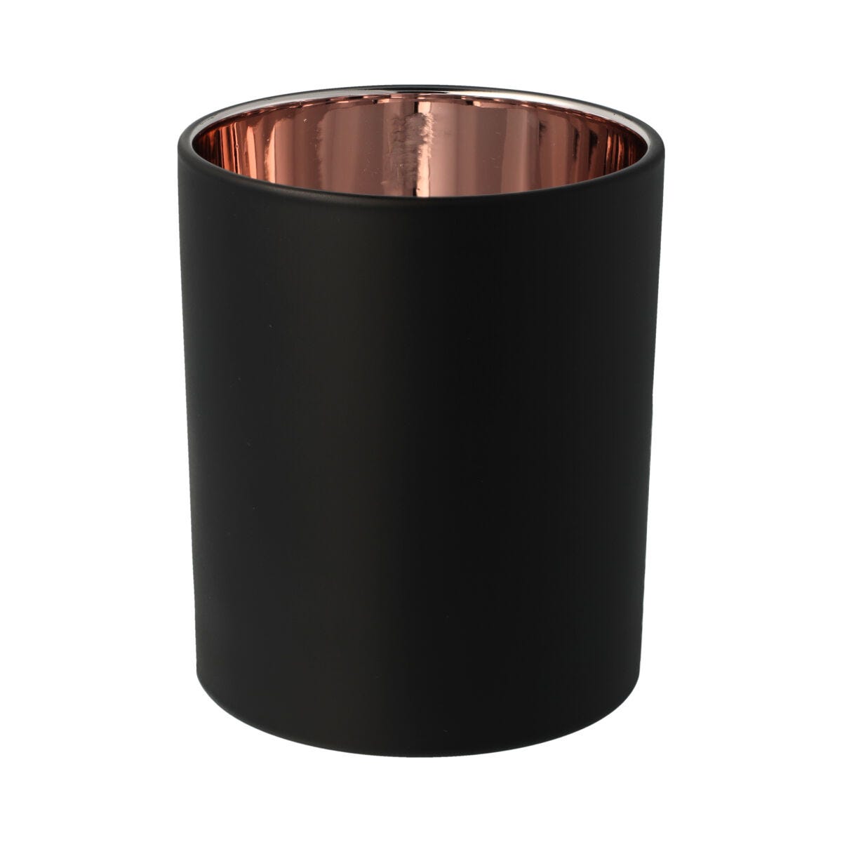 Oxford Candle Jar - Electroplated Rose Gold & Matte Black - Large - 1