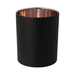 Oxford Candle Jar - Electroplated Rose Gold & Matte Black - Large - 1