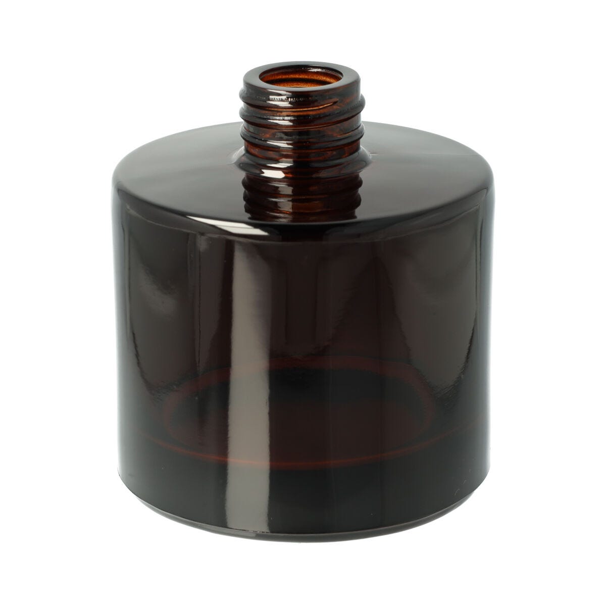 Diffuser Glassware - Round Screw Top - Amber - 6