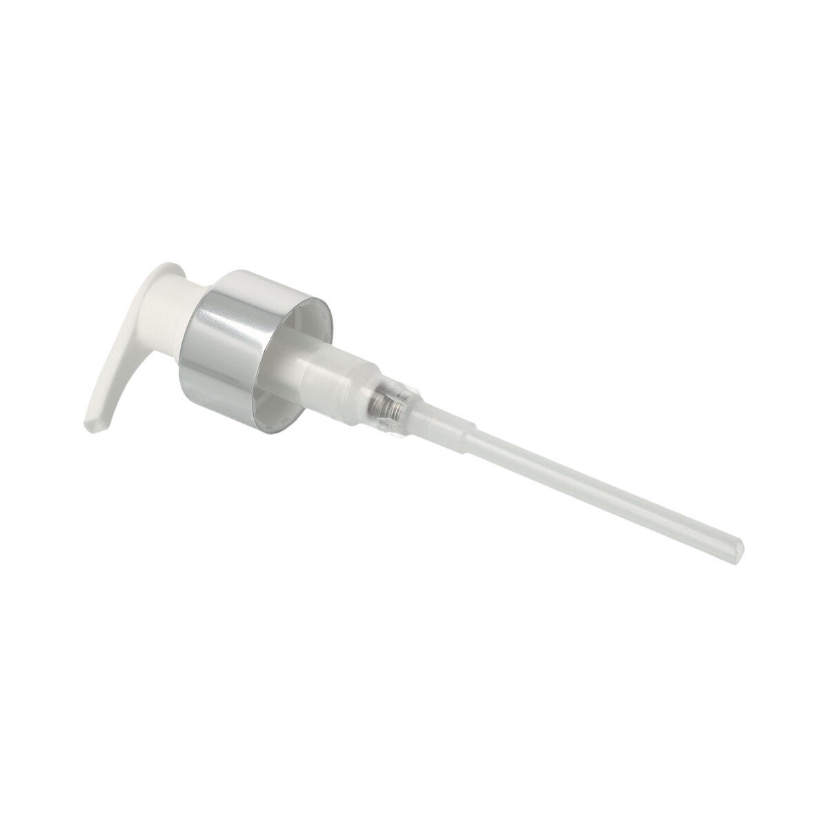 Soap Pump - Chrome with White - 12