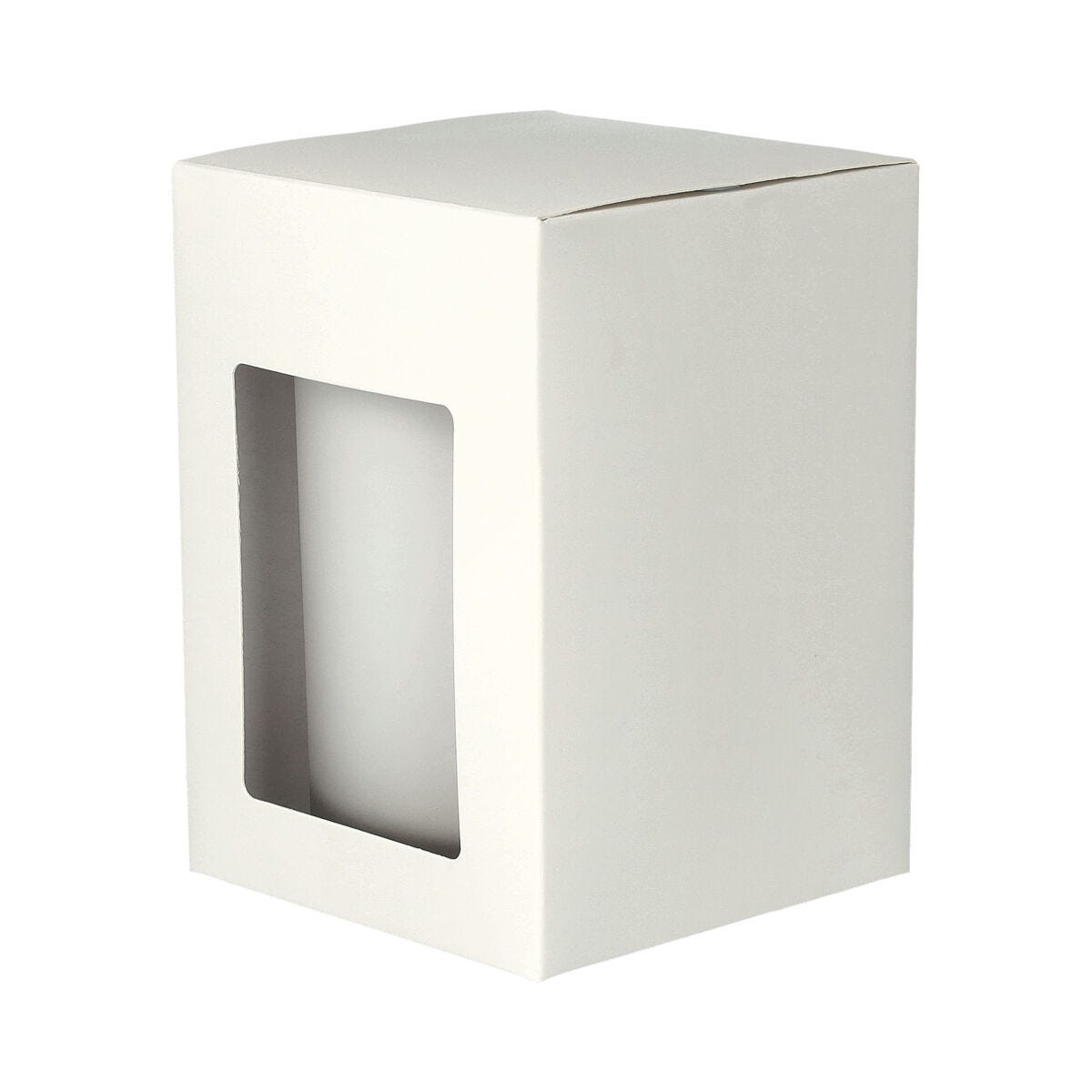 Danube Candle Box - Window - White - Small - 12