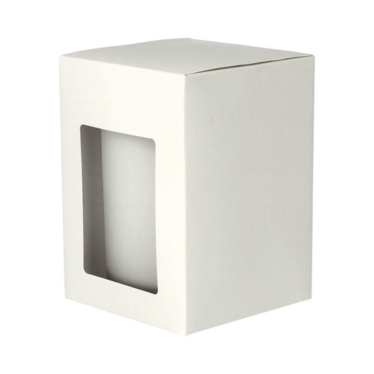 Danube Candle Box - Window - White - Medium - 12