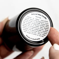 Warning Label - 35mm Round - Natural Wax