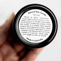 Warning Label - 35mm Round - Natural Wax