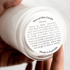 Warning Label - 50mm Round - Natural Wax