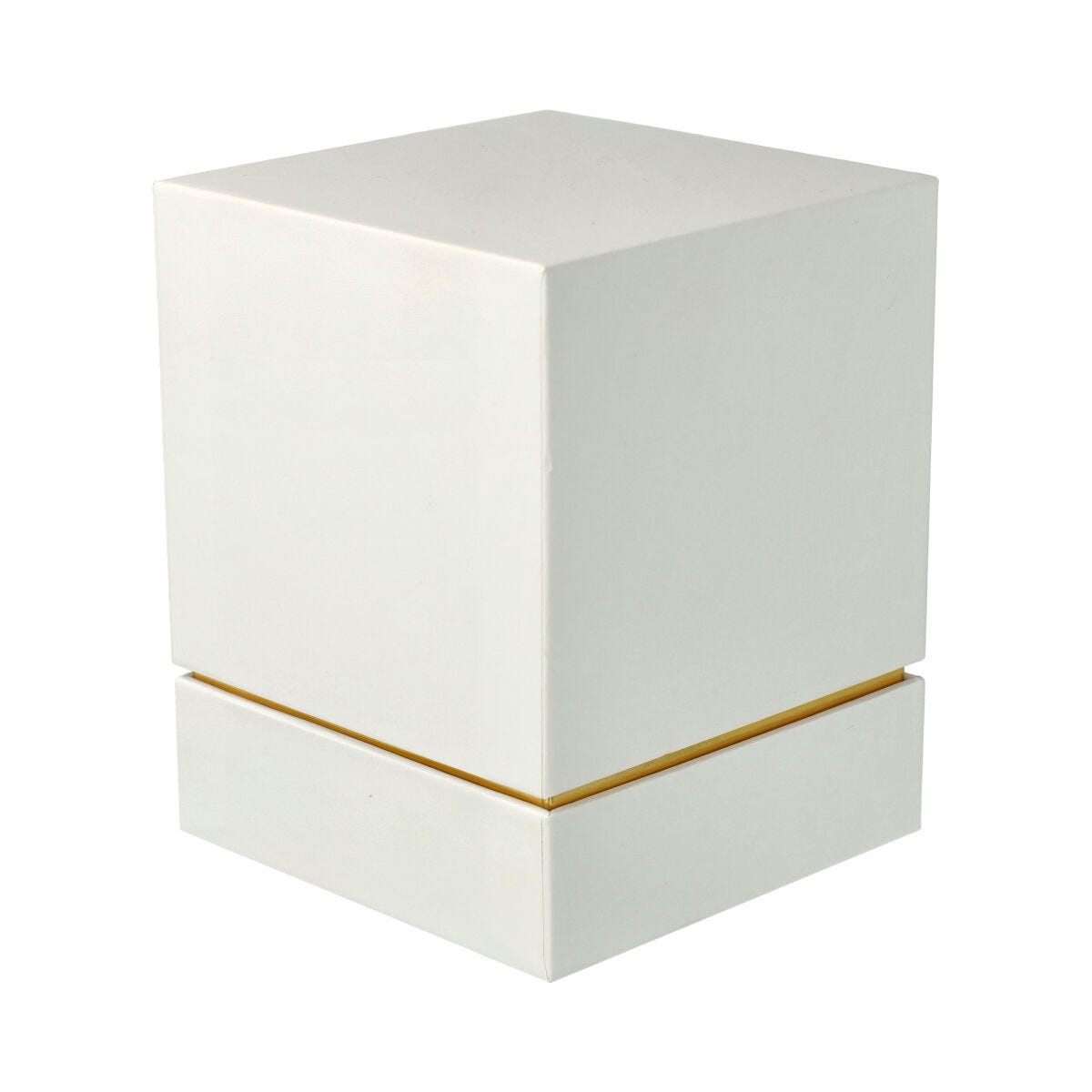 Large Luxe Candle Box - White with Gold Trim - 12 of