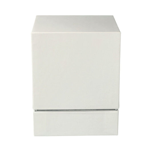 Large Luxe Candle Box - White with Silver Trim - 12 of