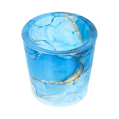 Velino Candle Jar Large Watercolour Blue - 1 of