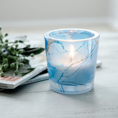 Velino Candle Jar Large Watercolour Blue - 1 of