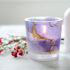 Velino Candle Jar Large Watercolour Purple - 1 of