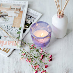 Velino Candle Jar Large Watercolour Purple - 1 of