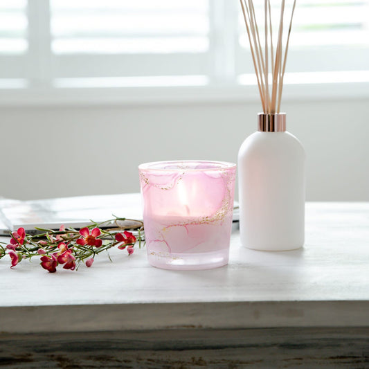 Velino Candle Jar Large Watercolour Pink - 1 of