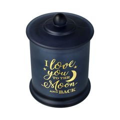 Danube Candle Jar - Navy - Gold Foil "Moon" - XL - 12 of