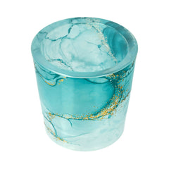 Velino Candle Jar Large Watercolour Teal - 1 of