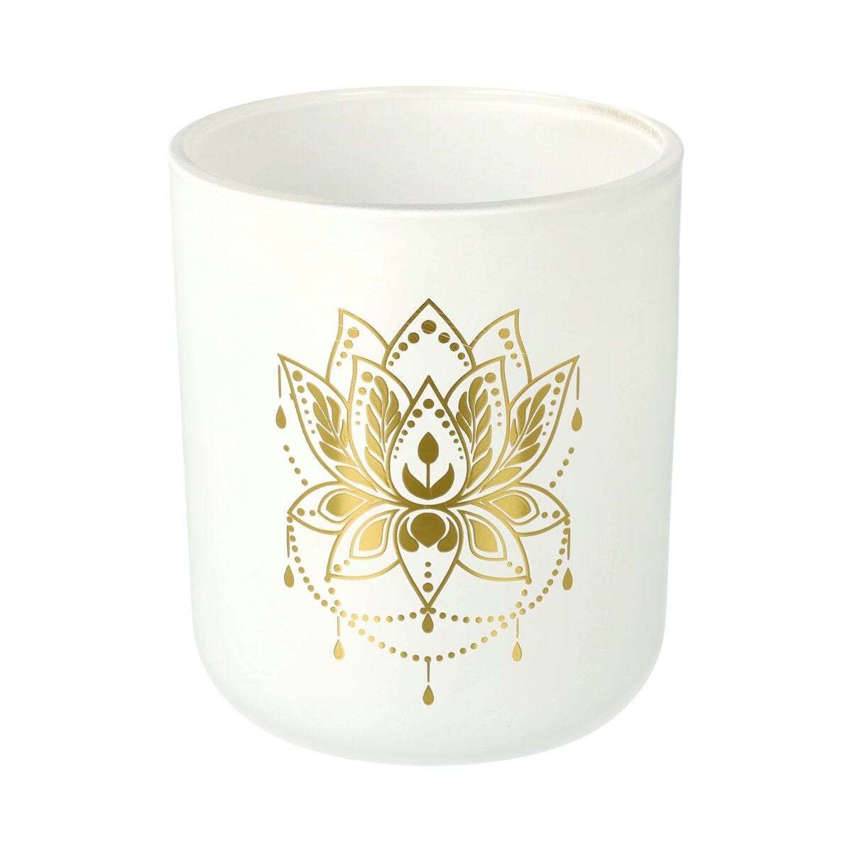 Cambridge Large White with Gold Lotus Flower - 12 of