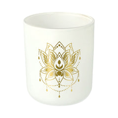 Cambridge Large White with Gold Lotus Flower - 1 of