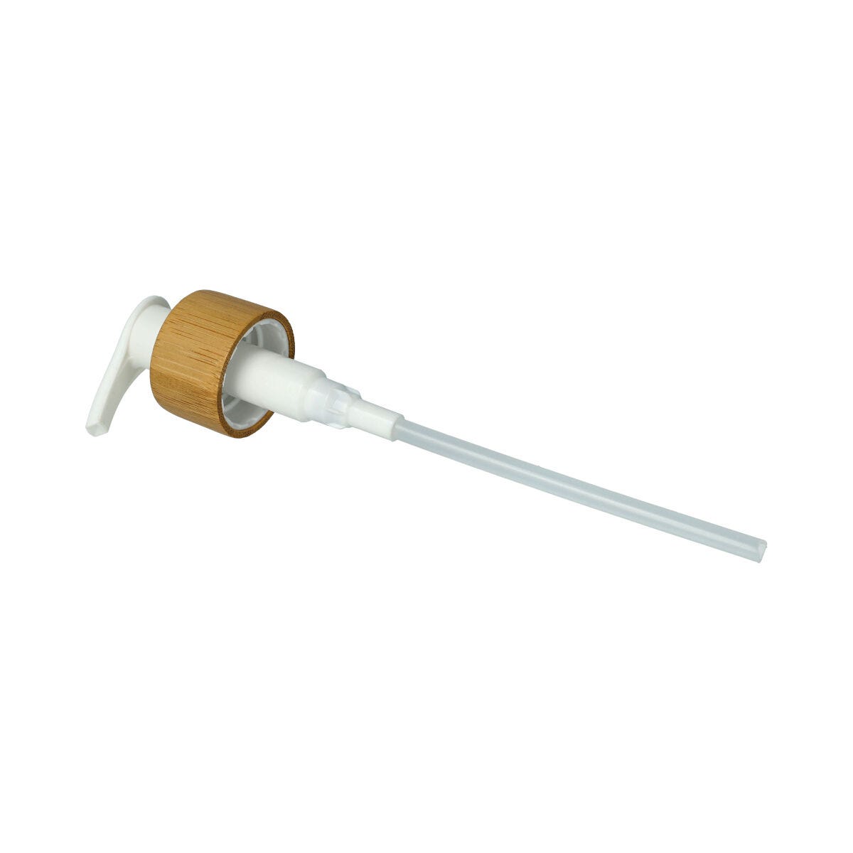 Bamboo Soap Pump - White