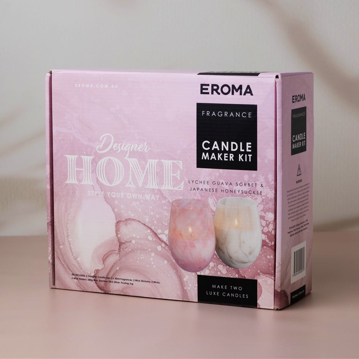 Designer Home Candle Maker Kit - Marble