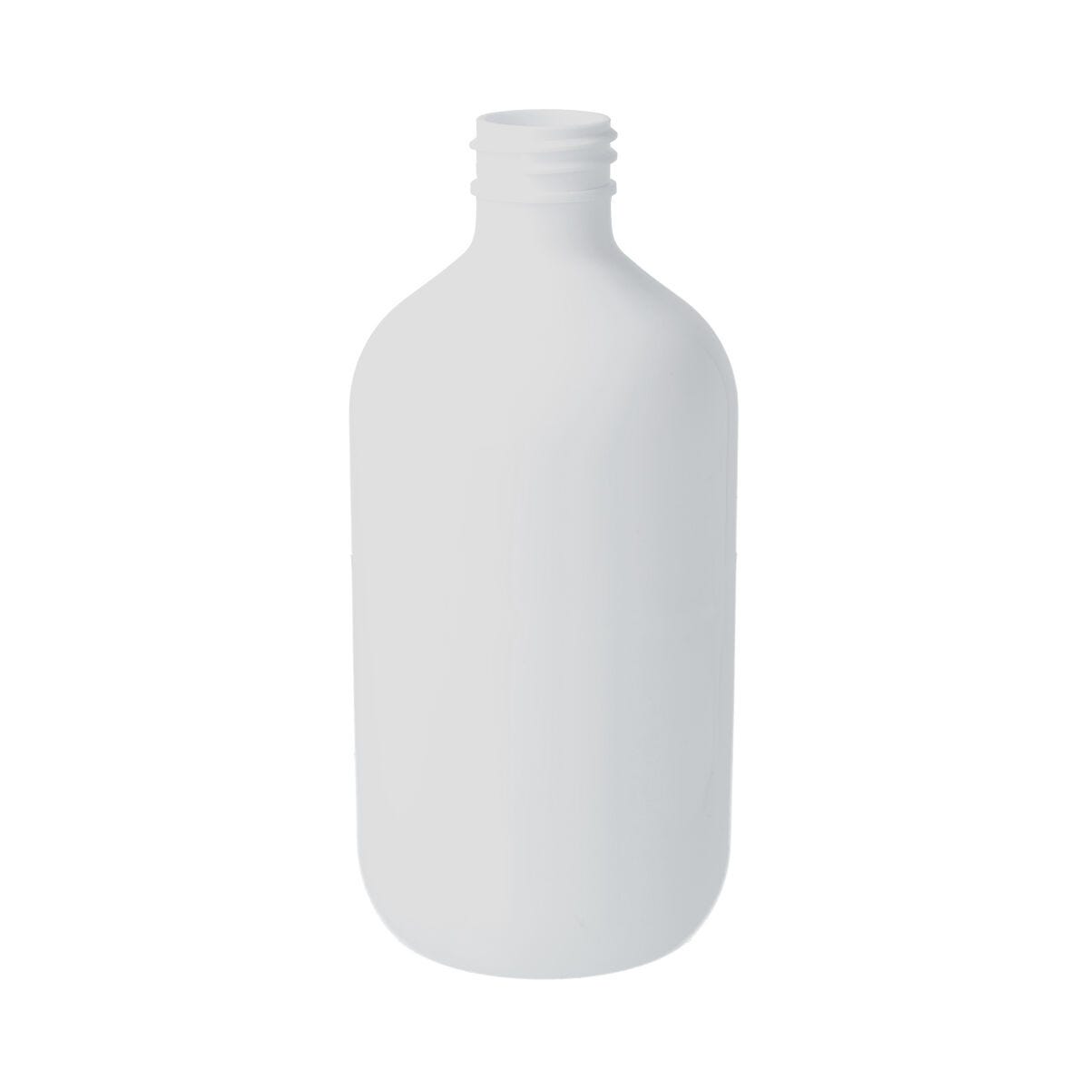 500ml PET Boston Bottle - White
