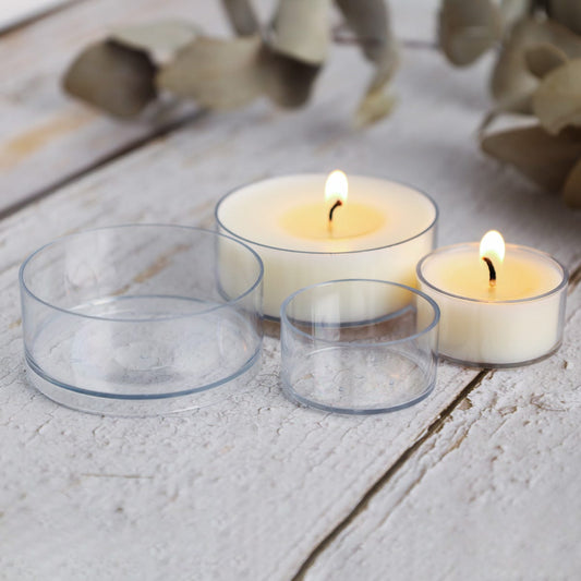 Maxi Lights Plastic Tealight Cups (Clear)